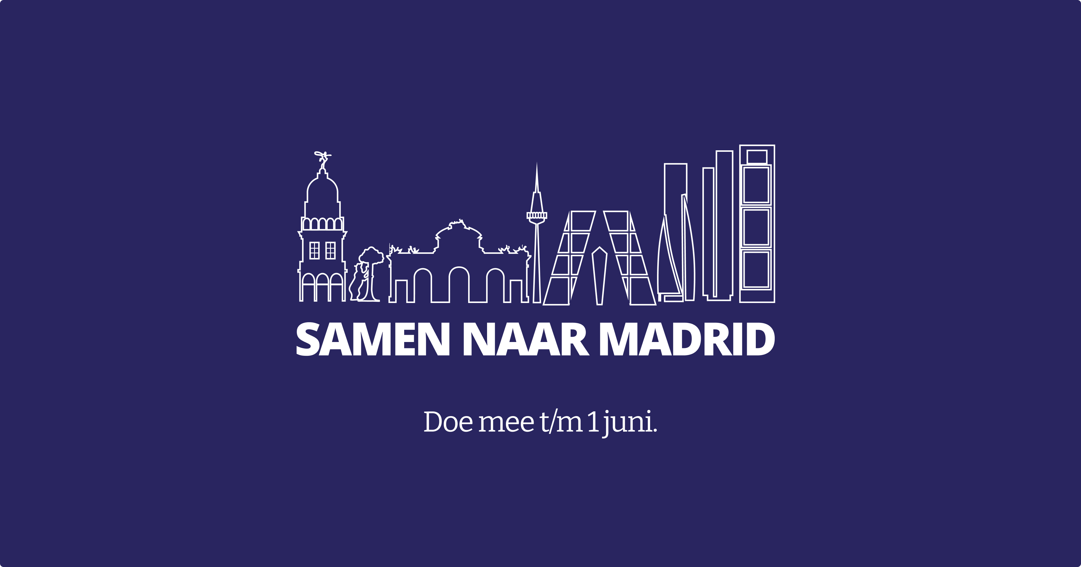Samen naar Madrid bij gemeente Tiel