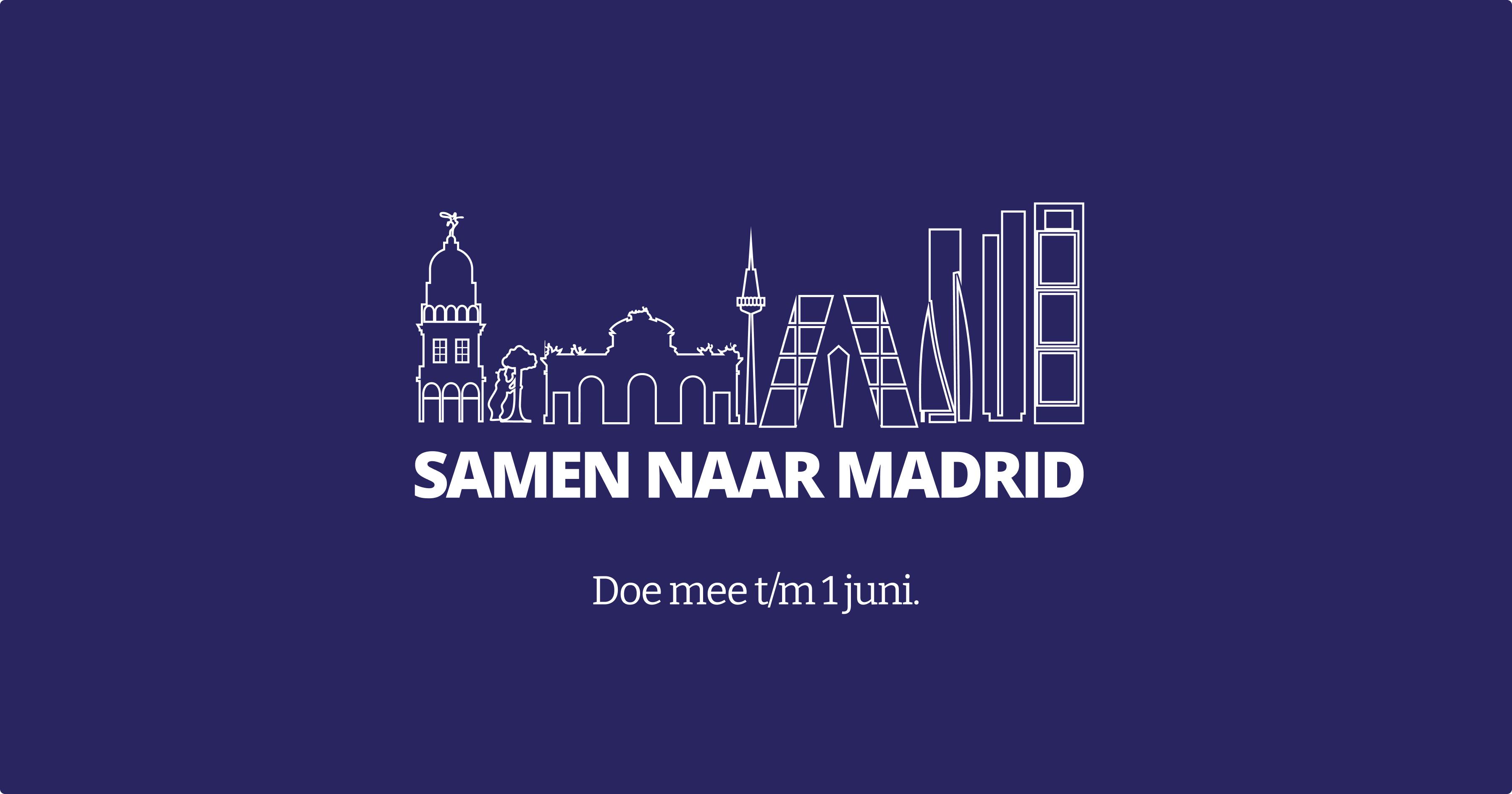 Samen naar Madrid bij gemeente Tiel